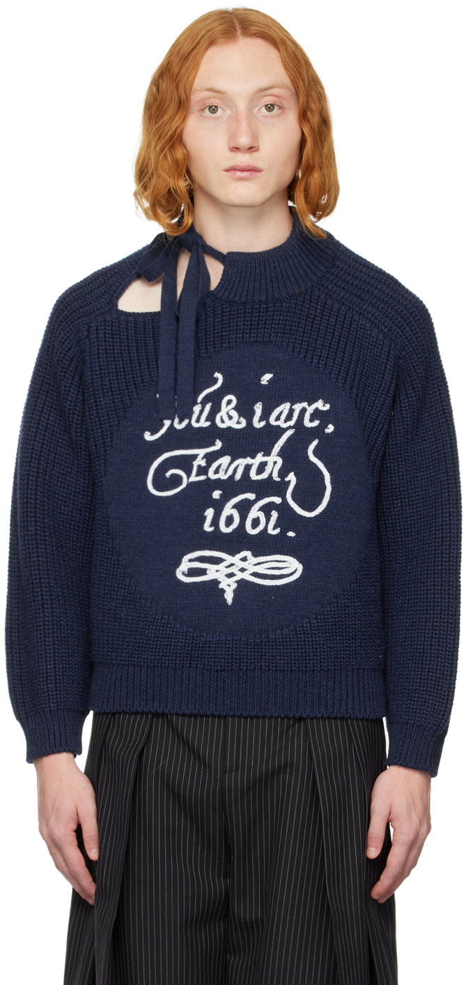 S.S.Daley Navy 'You & I Are Earth' Sweater