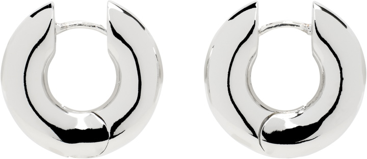 Photo: Laura Lombardi Silver Medium Terra Hoop Earrings