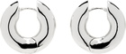 Laura Lombardi Silver Medium Terra Hoop Earrings
