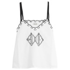 Bode Women's Diamond Monogram Tank Top in White