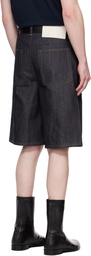 Jil Sander Blue Raw Denim Shorts