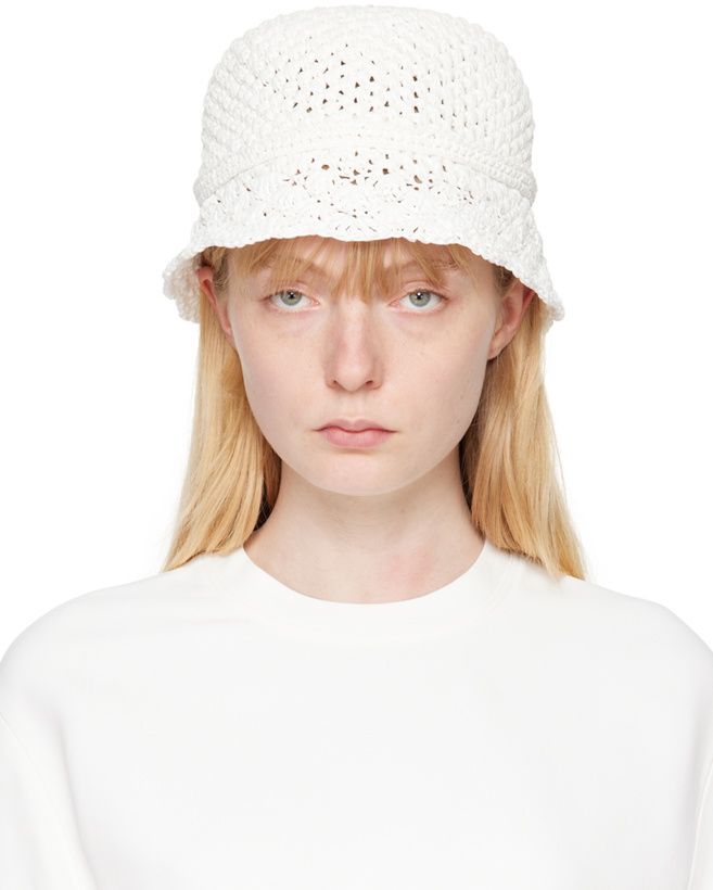 Photo: Valentino Garavani White Resort Crochet Bucket Hat