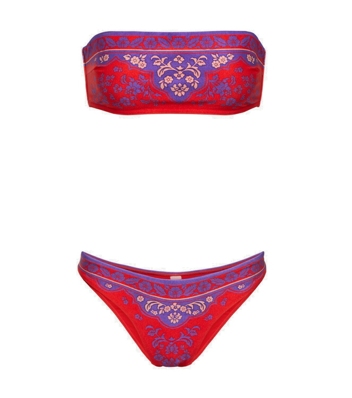 Photo: Zimmermann Raie printed bandeau bikini