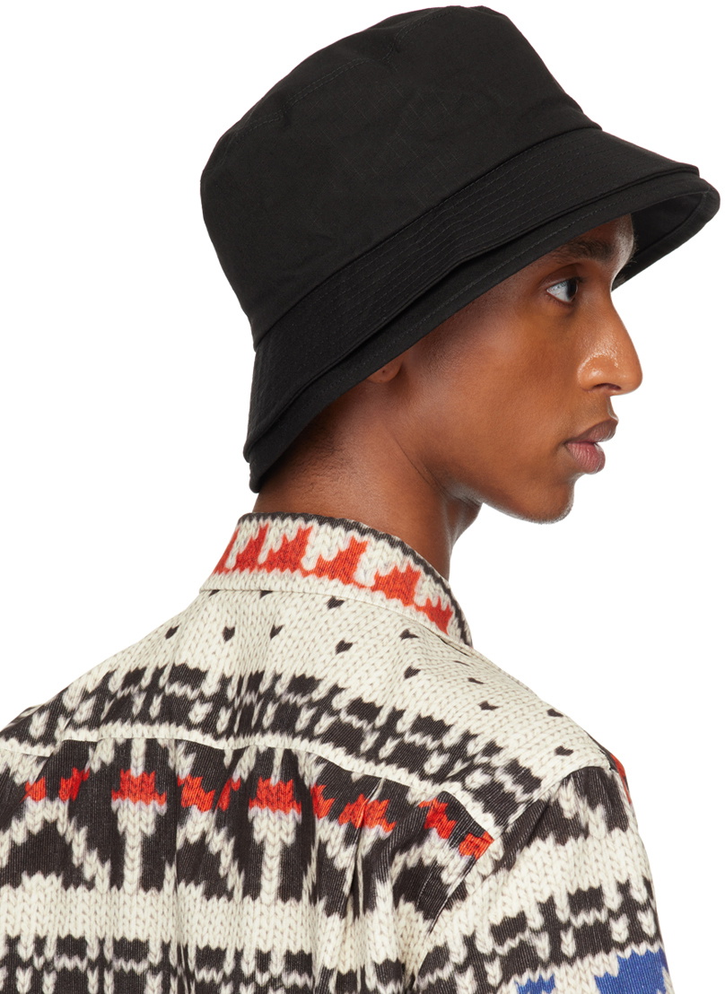 sacai Black Double Brim Hat Sacai