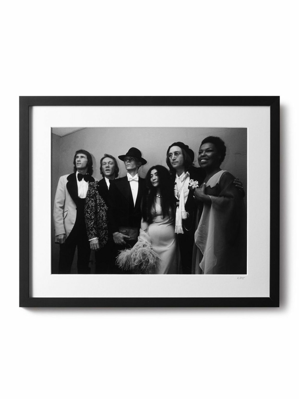 Photo: Sonic Editions - Framed 1975 Grammys with Lennon and Bowie Print, 16&quot; x 20&quot;
