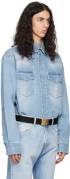 VTMNTS Blue Flap Pocket Denim Shirt