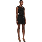 Versace Jeans Couture Black Tweed Short Dress