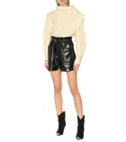 Isabel Marant - Xike high-rise leather shorts