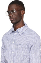 Bottega Veneta Silver Ribbon Split Optical Frame Glasses