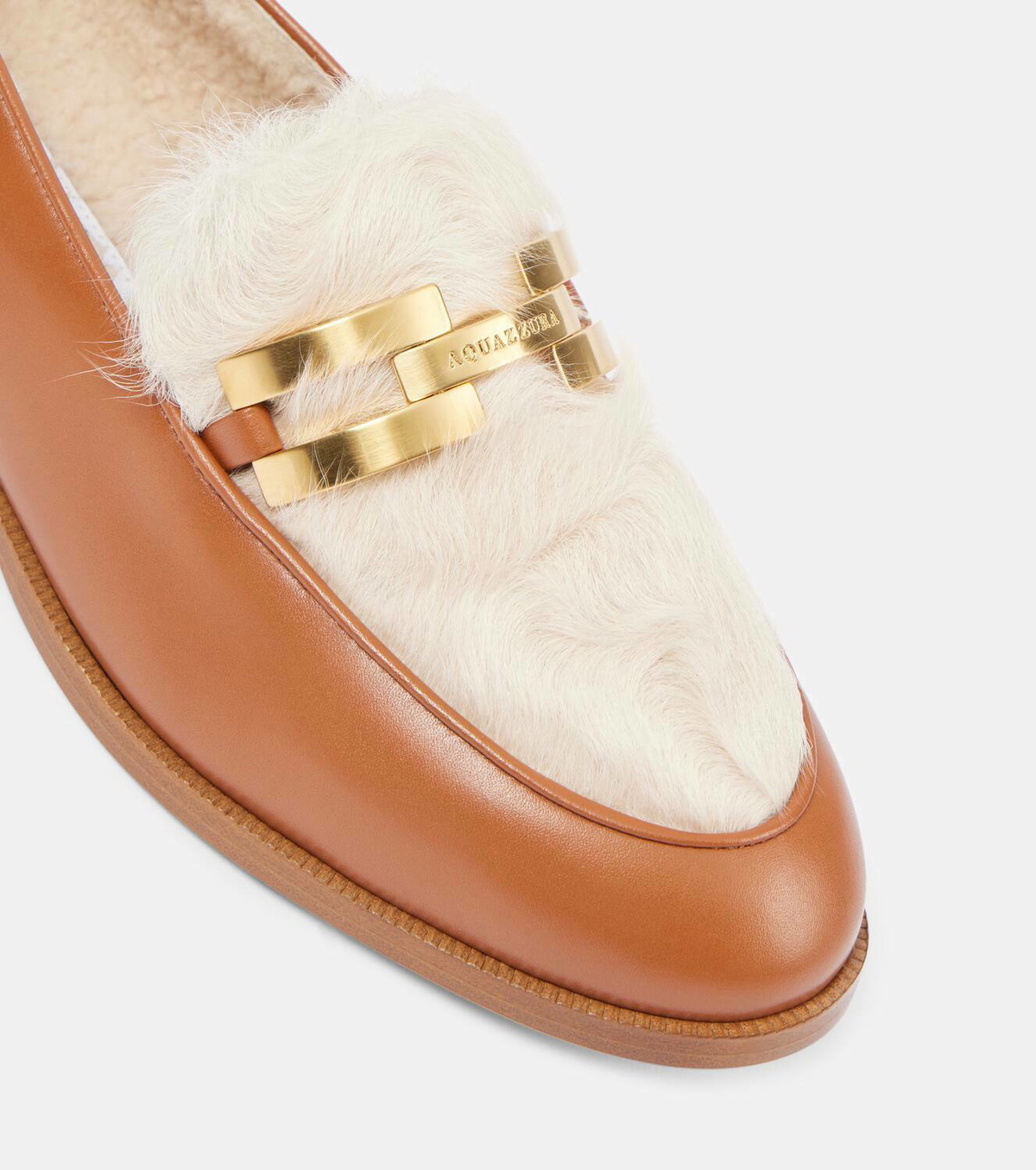 Aquazzura Brandi shearling loafers