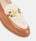 Aquazzura Brandi shearling loafers