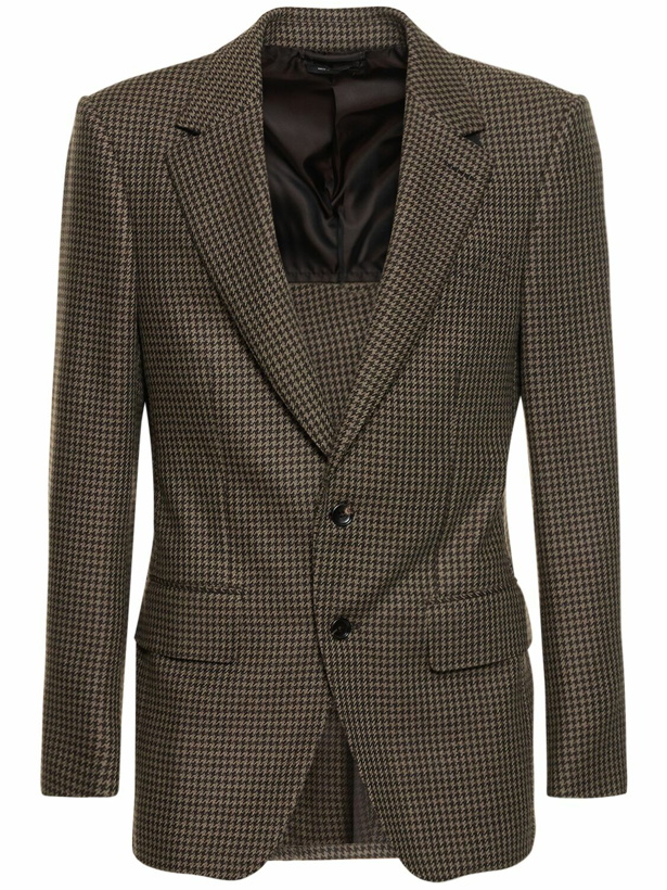 Photo: TOM FORD - Atticus Wool Houndstooth Jacket