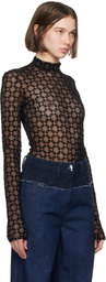 Givenchy Black Monogram 72 Bodysuit