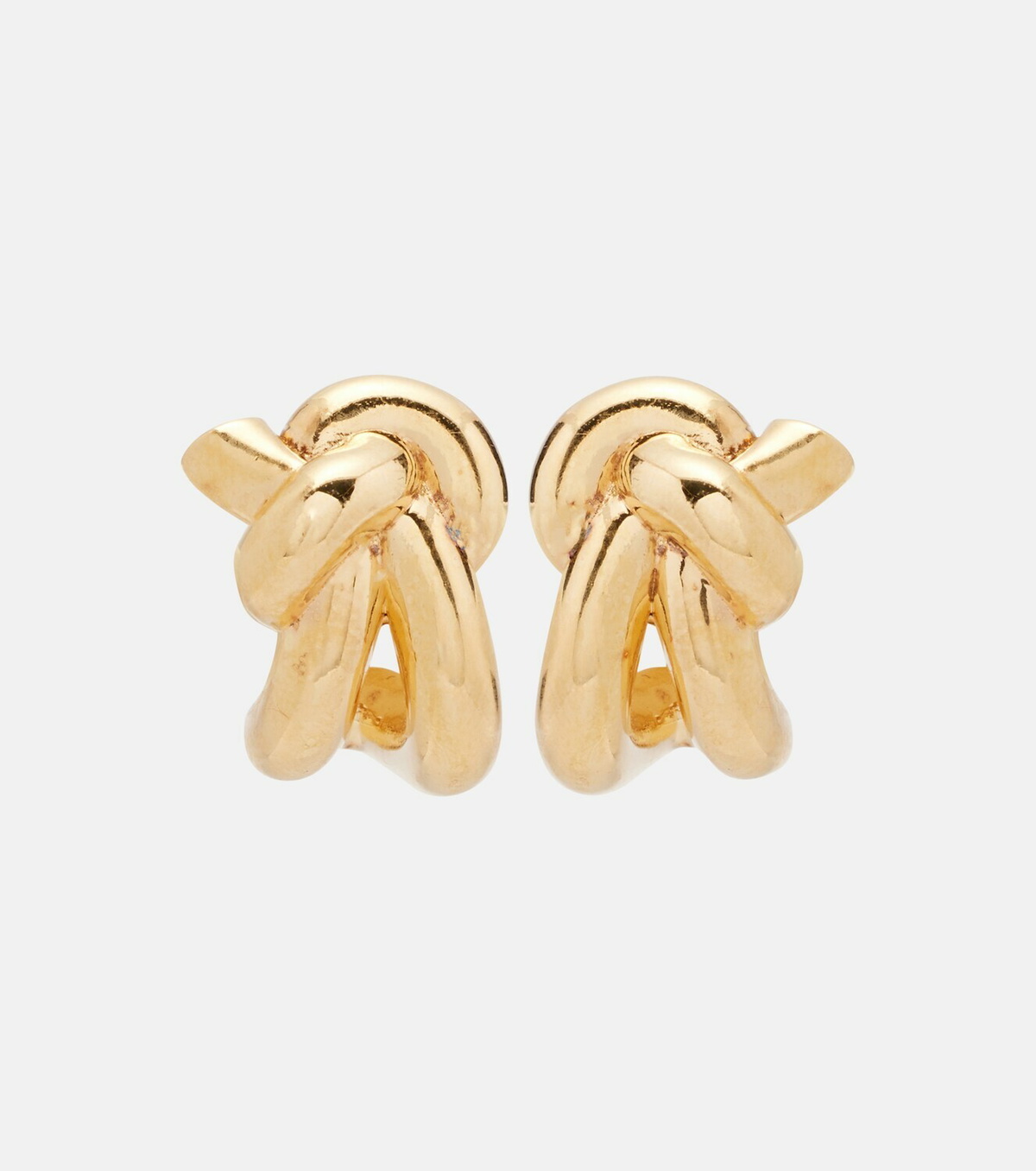 Bottega Veneta Knot gold-plated sterling silver earrings