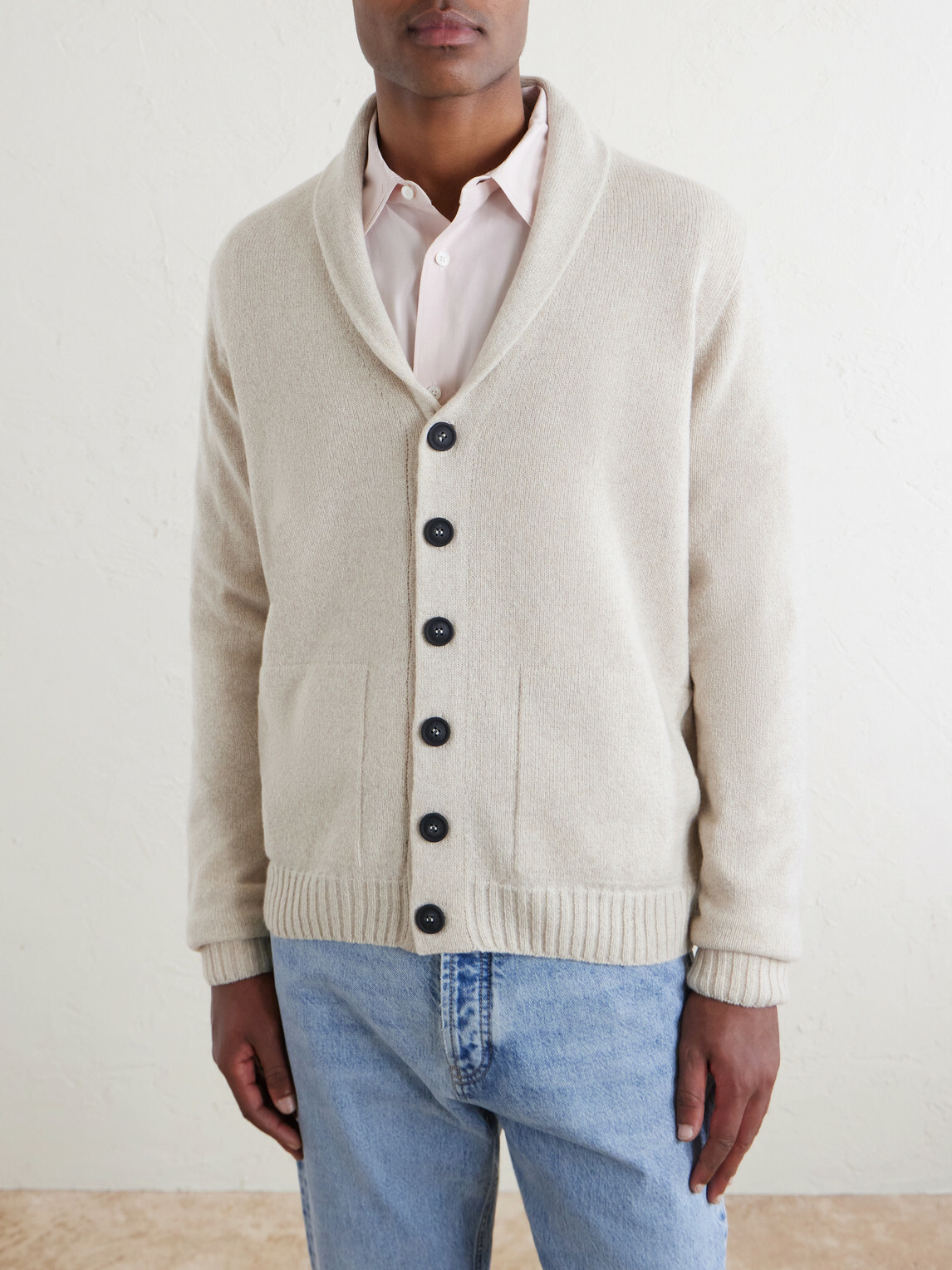 John Smedley - Rockford Shawl-Collar Recycled-Cashmere and Merino Wool-Blend Cardigan - Neutrals