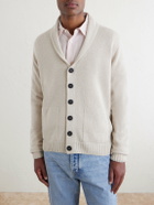 John Smedley - Rockford Shawl-Collar Recycled-Cashmere and Merino Wool-Blend Cardigan - Neutrals