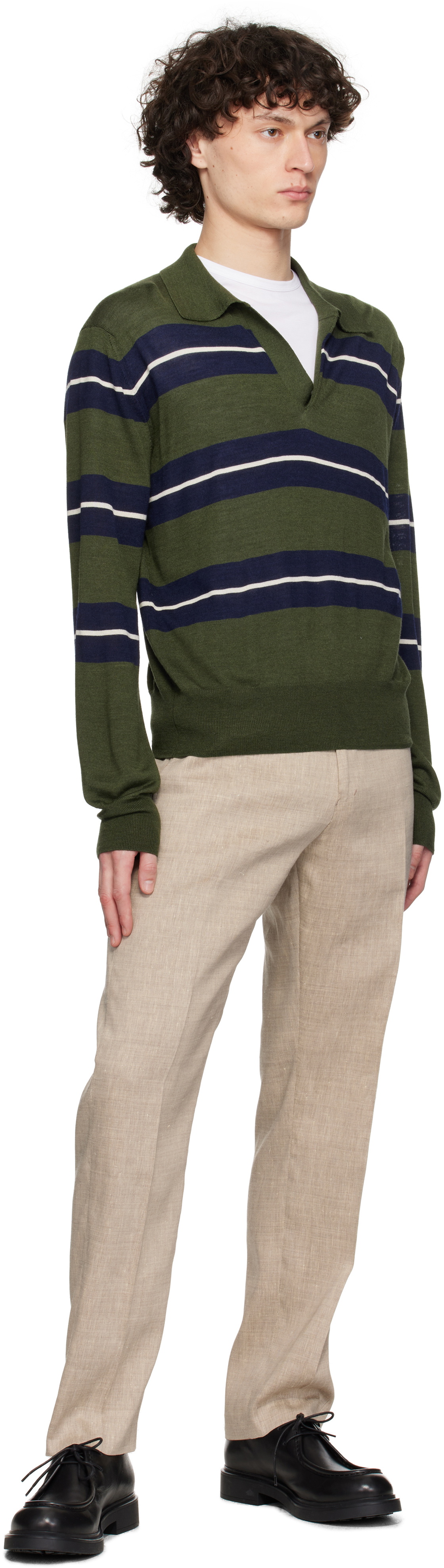 Tiger of Sweden Beige Tense Linen Blend Trousers
