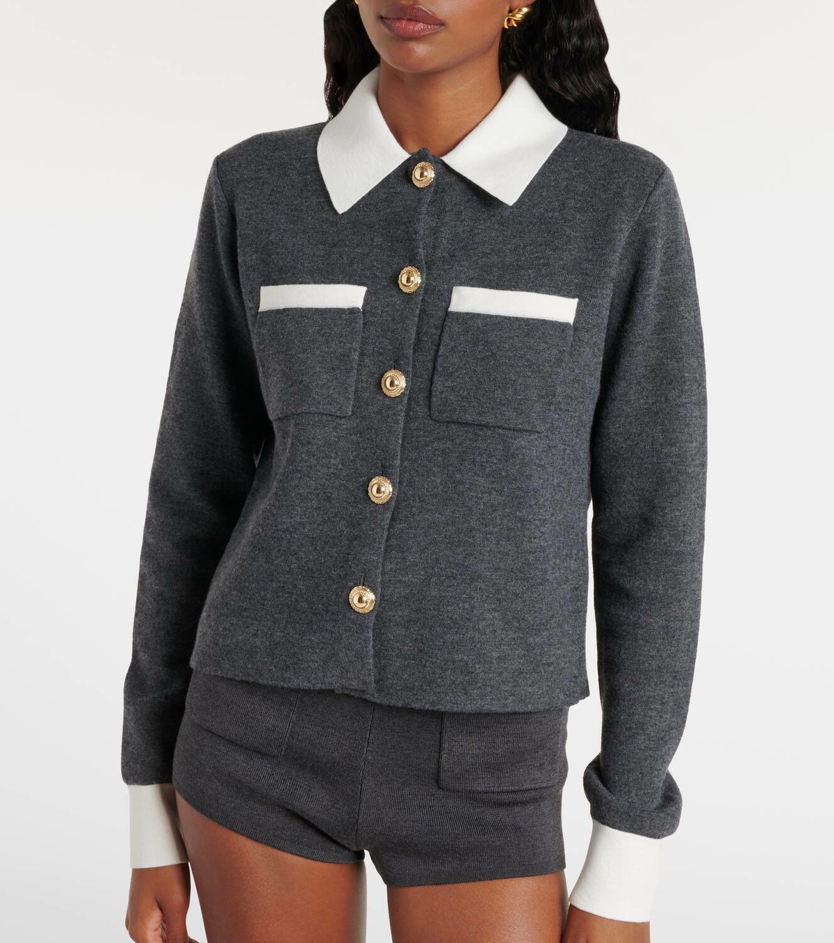 Self-Portrait Wool-blend cardigan