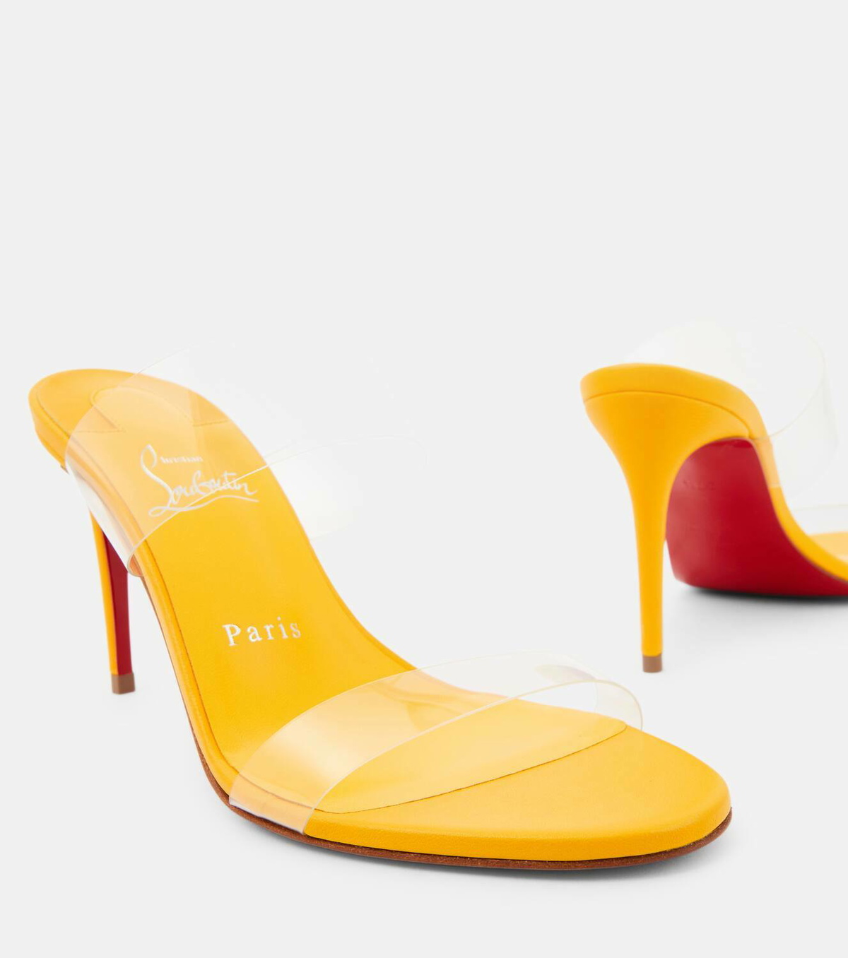 Christian Louboutin Just Nothing 85 PVC mules Christian