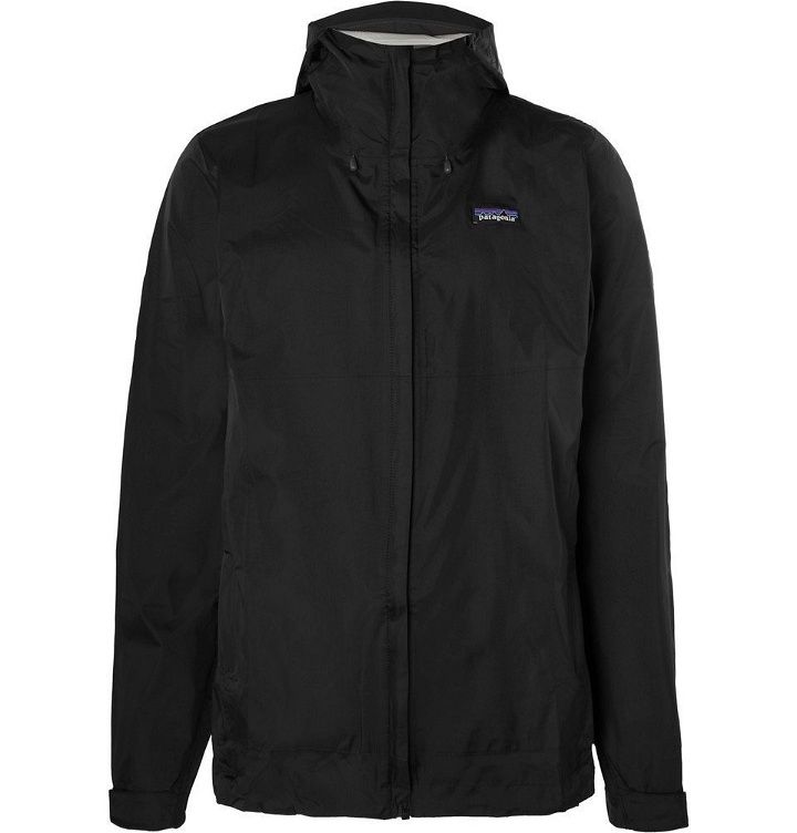 Photo: Patagonia - Torrentshell Waterproof H2No Performance Standard Ripstop Hooded Jacket - Black