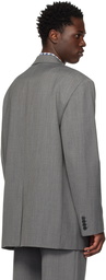 Acne Studios Gray Single-Breasted Blazer