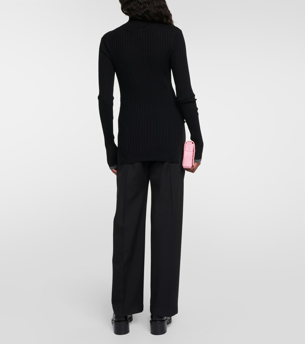Plan C Ribbed-knit wool sweater