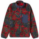 Polo Ralph Lauren Men's Hi-Pile Fleece Jacket in Holiday Red Belvedere Convo