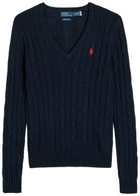 Polo Ralph Lauren Cable-knit Cotton Jumper Navy
