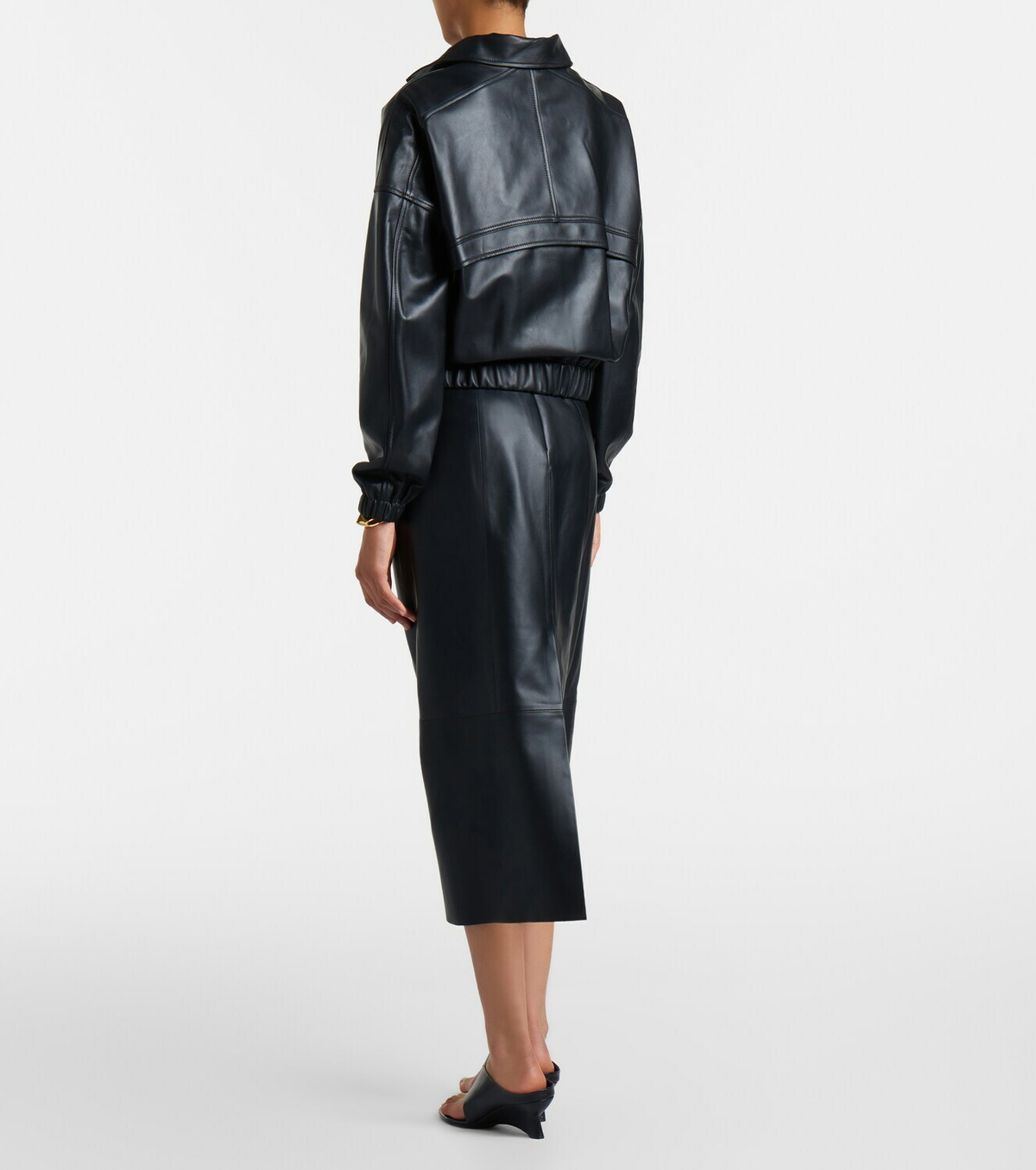 Vince Leather pencil skirt