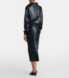 Vince Leather pencil skirt