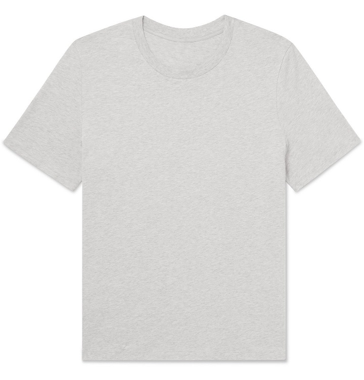 Photo: Ninety Percent - Mélange Organic Cotton-Jersey T-Shirt - Gray
