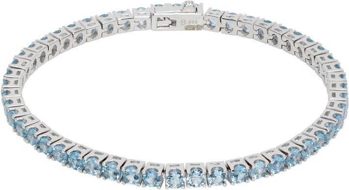 Photo: Hatton Labs Silver Topaz Classic Tennis Bracelet