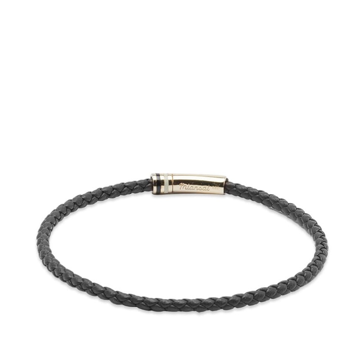 Photo: Miansai Men's Juno Leather Bracelet in Black