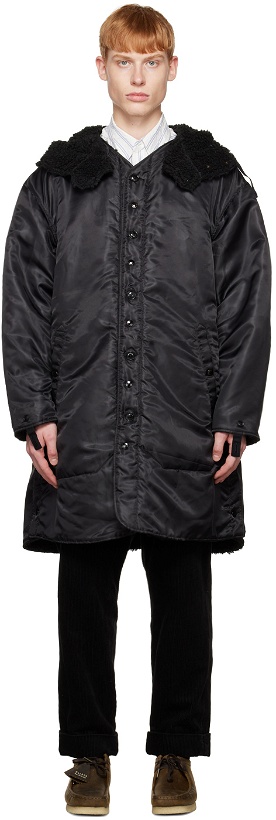 Photo: Engineered Garments Black Pilot Liner Jacket