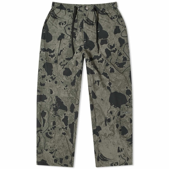 Photo: P.A.M. Men's Geo Mapping Printed Pants in Pond