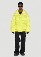 Dolce & Gabbana - Jacquard Logo Puffer Jacket in Yellow