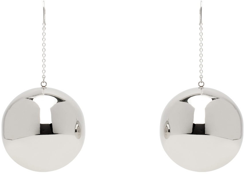 SIMONMILLER Silver Disco Drop Earrings