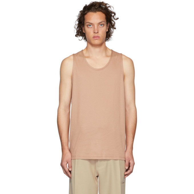 Photo: Lemaire Pink Sunspel Edition Jersey Tank Top