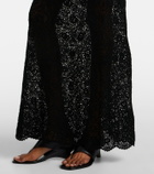 Nili Lotan Nika crochet cotton maxi skirt