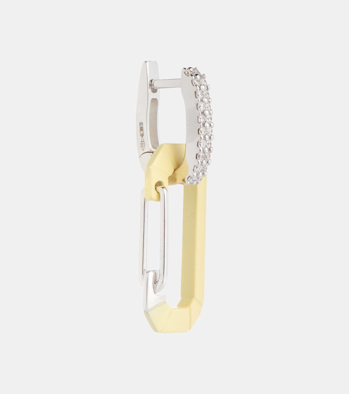 Eéra Chiara Small 18kt gold single earring with diamonds