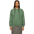 Juun.J Green Garment-Dyed Sweatshirt