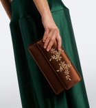 Manolo Blahnik Capripla embellished satin clutch