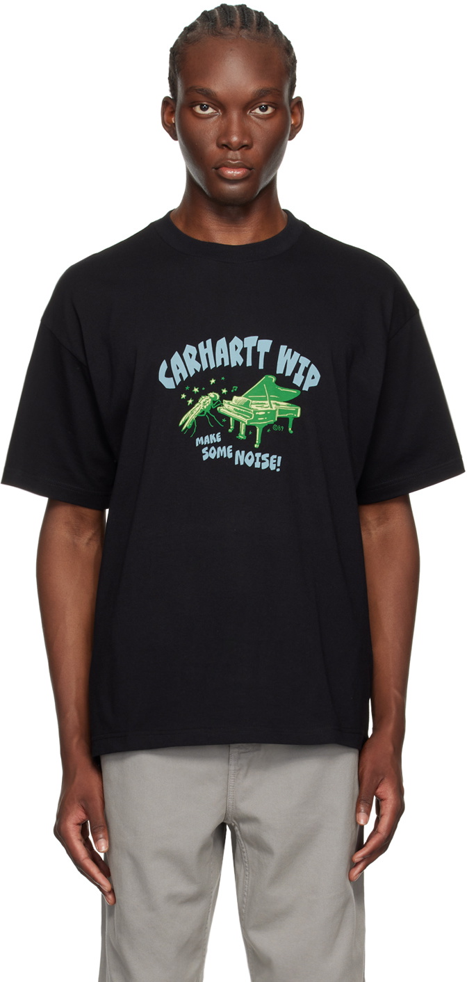 【関税込み】Carhartt Work In Progress ブラック Noisy Tシャツ Carhartt Work In Progress Black Noisy T-Shirt Carhartt WIP