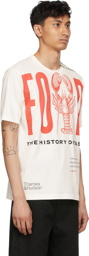 Junya Watanabe Off-White & Red 'Food: The History of Taste' T-Shirt