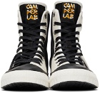 CamperLab Black & White Twins Hi Sneakers