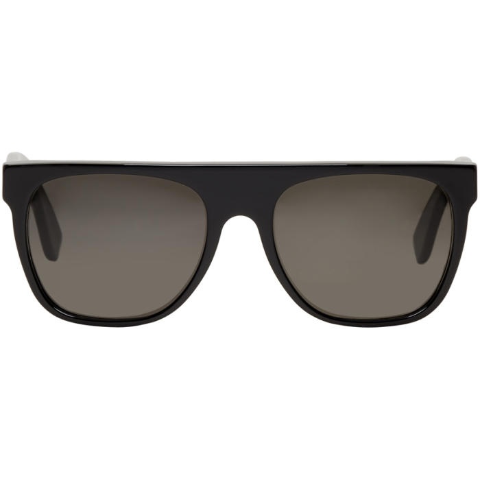 Photo: Super Black Flat Top Sunglasses
