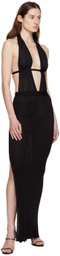 Aya Muse Black Soro Maxi Dress