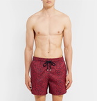 Vilebrequin - Mahina Mid-Length Printed Swim Shorts - Men - Red