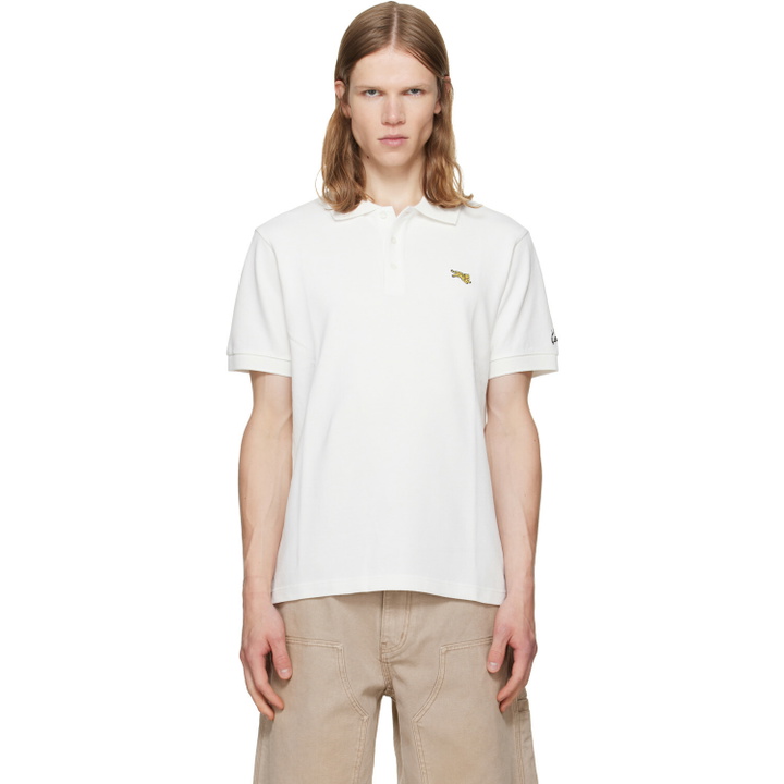 Photo: Kenzo White Kenzo Paris 'KENZO Jumping Tiger' Slim Polo