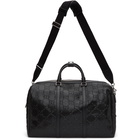 Gucci Black Gucci Signature Weekender Duffle Bag